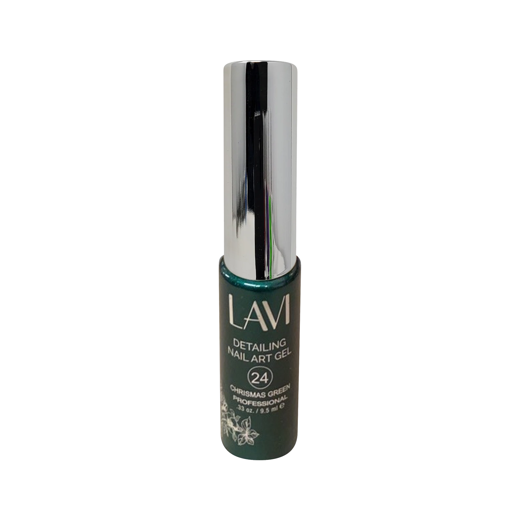 Lavi Detailing Nail Art Gel, 24, CHRISTMAS GREEN, 0.33oz, (Pk: 12 pcs/box)